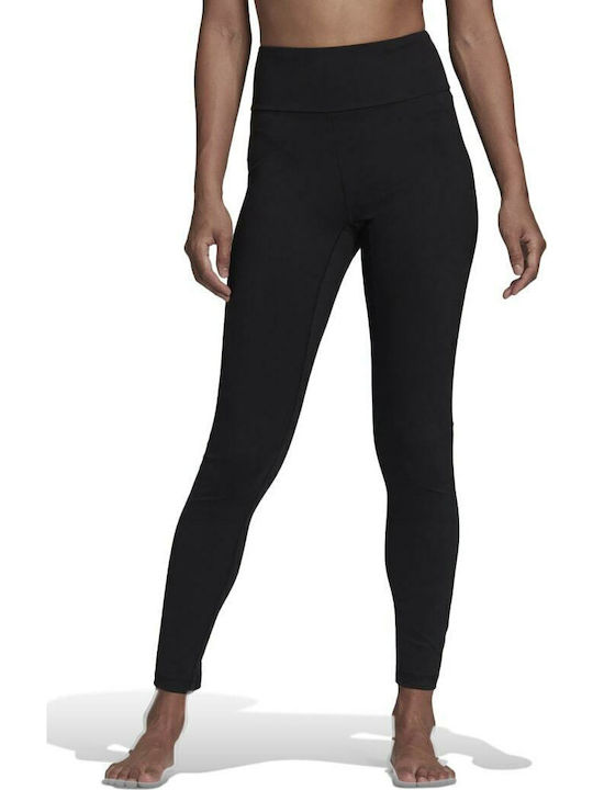 Essentials Yoga Colanți Cropped Talie Înaltă Negri