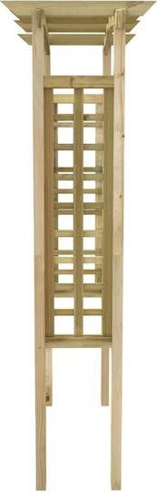 Garden Arch from Wood in Brown Colour 110x60x210cm