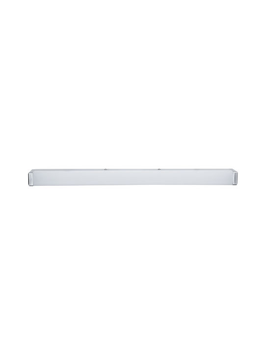 GloboStar Renata Modern Lamp Bathroom with Integrated LED and Natural White Light Silver 60x5.5cm