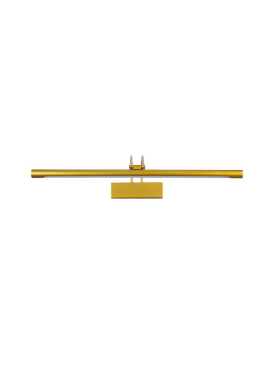GloboStar Laura Modern Lamp Bathroom with Integrated LED and Natural White Light Gold 60x13cm