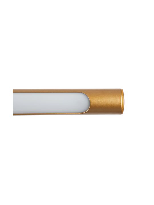 GloboStar Laura Modern Lamp Bathroom with Integrated LED and Natural White Light Copper 60x13cm