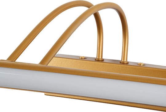 GloboStar Laura Modern Leuchte Badezimmer mit Integrierter LED und Neutralweißes Licht Kupfer 60x13cm