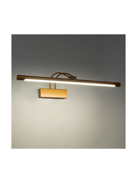 GloboStar Laura Modern Lamp Bathroom with Integrated LED and Natural White Light Copper 60x13cm