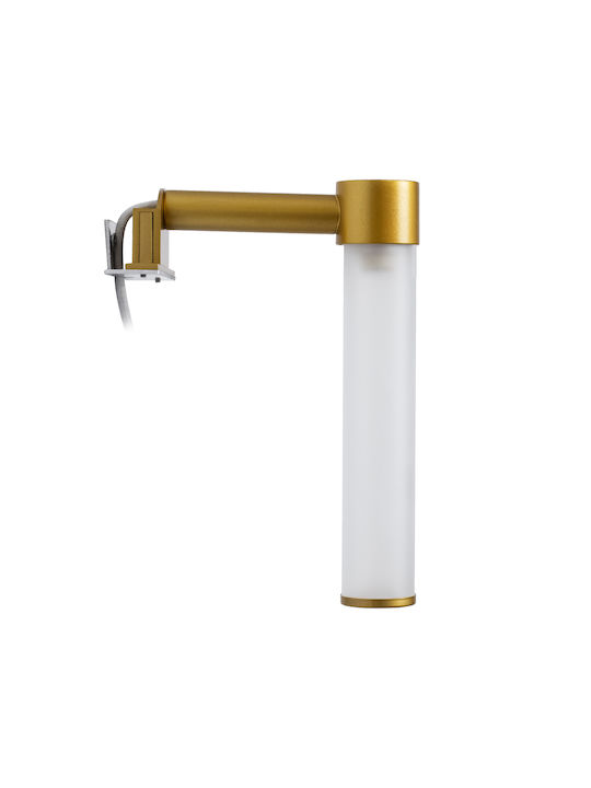 GloboStar Elsa Modern Leuchte Badezimmer mit Fassung G9 Gold 13.5x20cm
