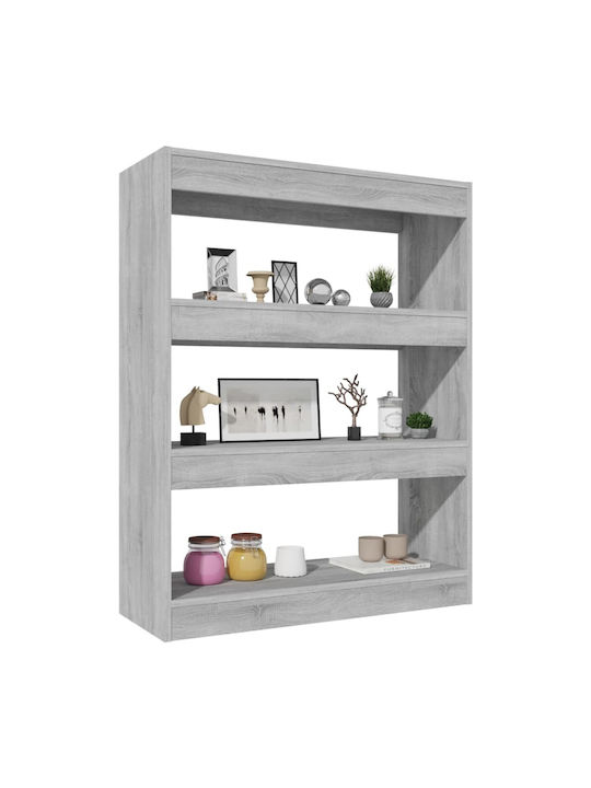 Grey Sonoma Bookcase 80x30x103cm