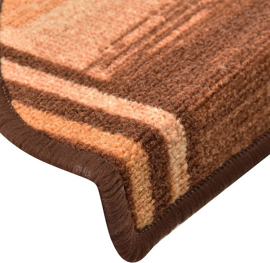 vidaXL Πατάκια Σκάλας Καφέ 65x25cm 149837 10τμχ