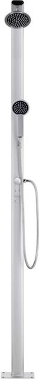 vidaXL Pool Shower from Aluminum 62x62cm Silver