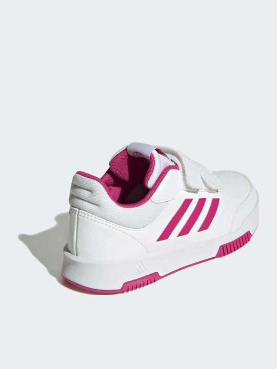 Tensaur Sport Training Hook and Loop Παιδικά Sneakers με Σκρατς Cloud White / Team Real Magenta / Core Black