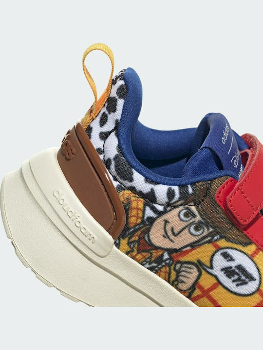 X Disney Racer TR21 Toy Story Woody Παιδικά Sneakers με Σκρατς Semi Solar Gold / Off White / Royal Blue