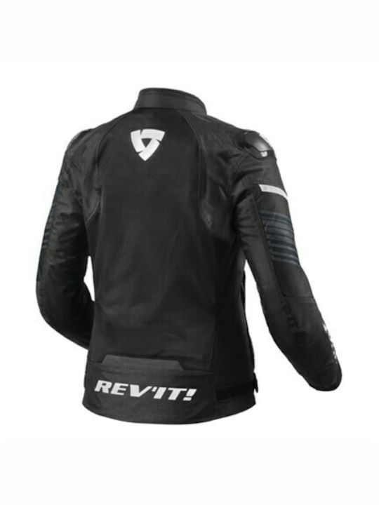 Rev'IT Apex Air H2O Ladies FJT309 Vară Femeiesc Jachetă de Motocicletă Impermeabil Black/White