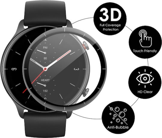 Enkay 3D Full Coverage Soft PC Edge & PMMA HD Screen Protector pentru Amazfit GTR 3 1buc SYA001786602