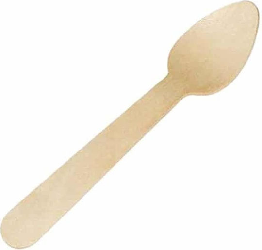 My Heart Biodegradable Spoon Disposable Wooden 100pcs