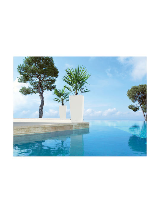 Lechuza Cubico Self-watering Pot Plastic 30x30x56cm.