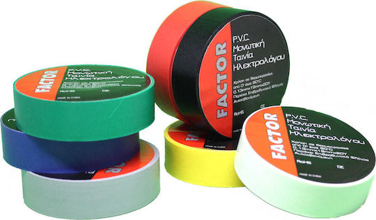 GTC Insulation Tape 19mm x 20m Factor PVC Blue Blue