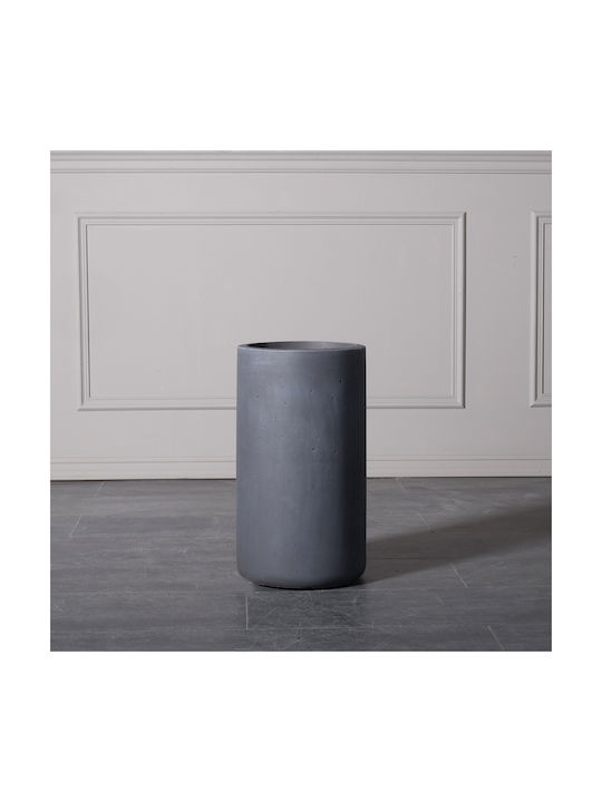 Supergreens Rocky Flower Pot 27x50cm in Gray Color A-9050-8