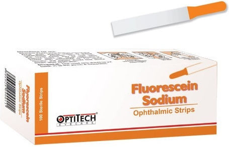 Ophthalmic Fluorescein Strips Medical Consumables 100pcs