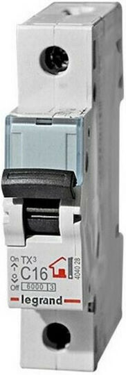 Legrand Αυτόματη Ασφάλεια 6A Μονοπολική AC 403717