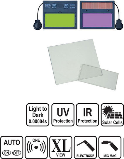 Raider Geam Interior Măștii 108.5x89.5mm Sticlă de sudură