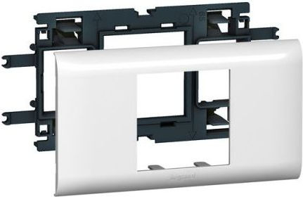 Legrand Mosaic Accesoriu Canal Bază de suport pentru 2 elemente cu capac de 65mm 010952
