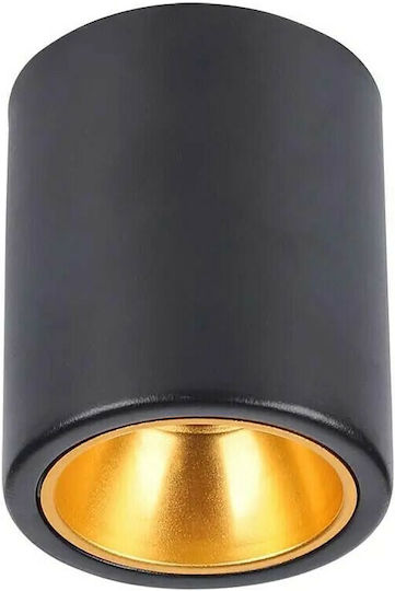 V-TAC Single Spot with Socket GU10 in Black Color