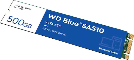 Western Digital Blue SA510 SSD 500GB M.2 Type with SATA III Connection WDS500G3B0B