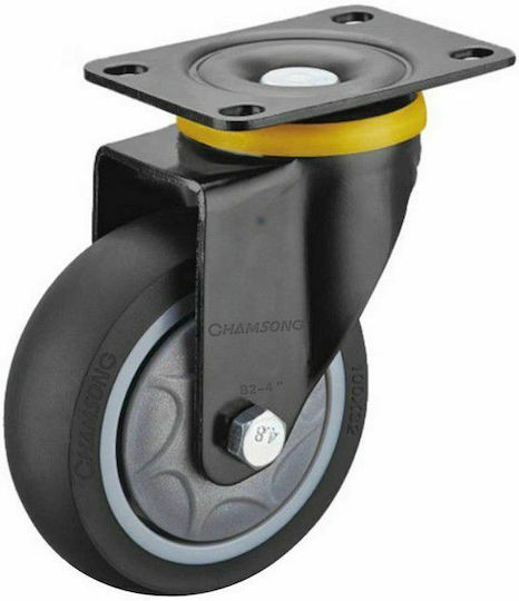 Chamsong Wheels TPR Ρόδα από Καουτσούκ με Φρένο 75mm