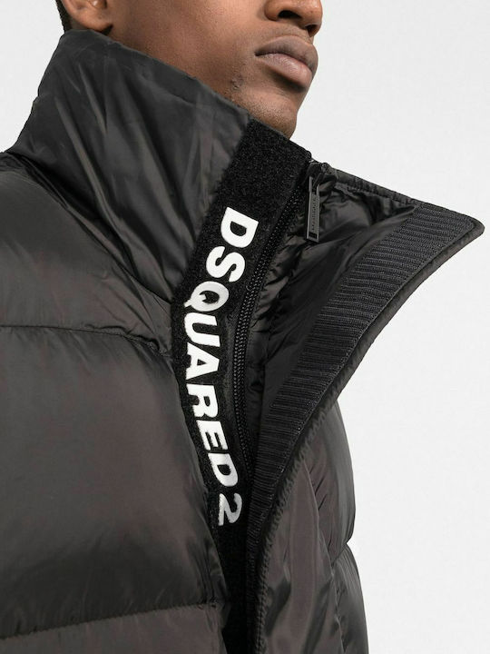 Безръкавно Зимно Puffer Черно Мъжко Яке
