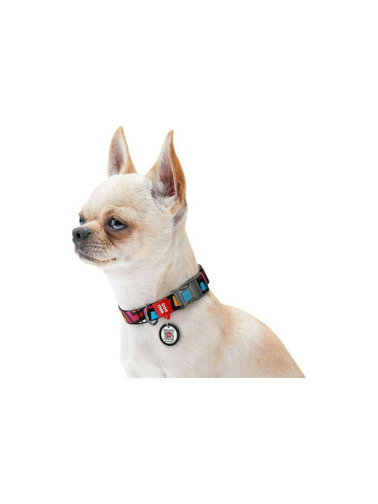 WauDog Graffiti Plastic Hundehalsband 23 - 35cm