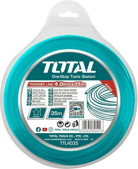 Total Star Dual Power Star Brush Cutter Trimmer Line 4mm 35m TTL4035