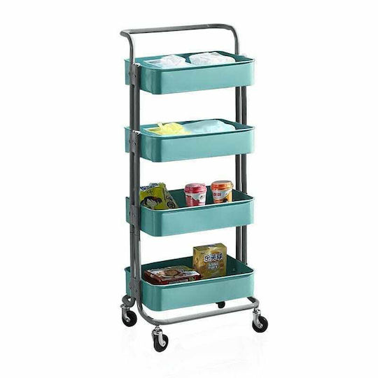 Cu roți Metal Căruță 4 Locuri L45xA35xÎ107cm