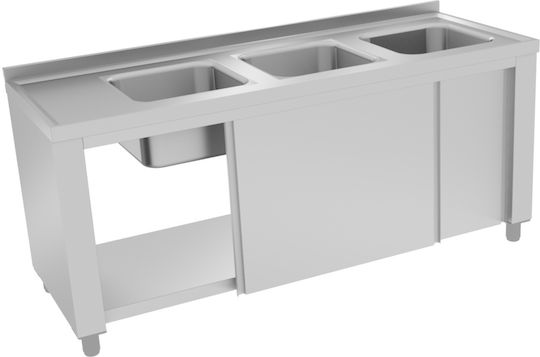 Bambas Frost Λάντζα Κλειστή LK3-240 40x40x25 με 3 Γούρνες