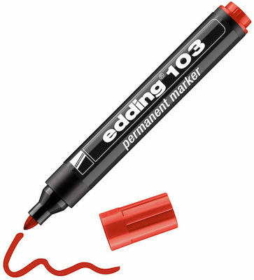 Edding 103 Permanent Marker 3mm Red