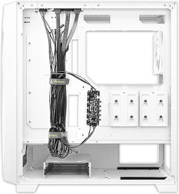 Antec DF700 FLUX Gaming Midi Tower Κουτί Υπολογιστή με Πλαϊνό Παράθυρο Λευκό