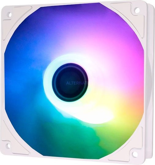 Xilence XF064 Case Fan 120mm (1200rpm / 119cfm) with ARGB Lighting and 3-Pin / 4-Pin PWM Connection White