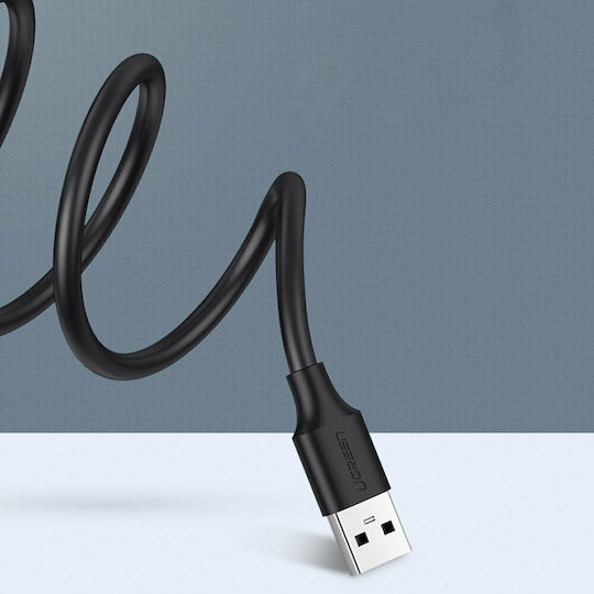 Ugreen USB 2.0 Cable USB-A male - USB-A female Μαύρο 0.5m (10313)