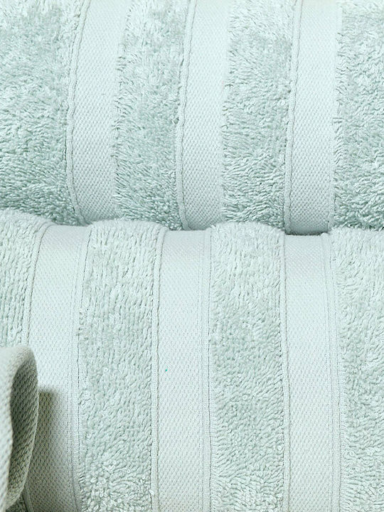 Lino Home Σετ Πετσέτες Μπάνιου 3τμχ Marion Mint Βάρους 500gr/m²