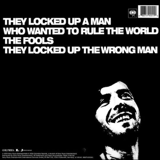 Leonard Cohen Songs Of Love And Hate LP