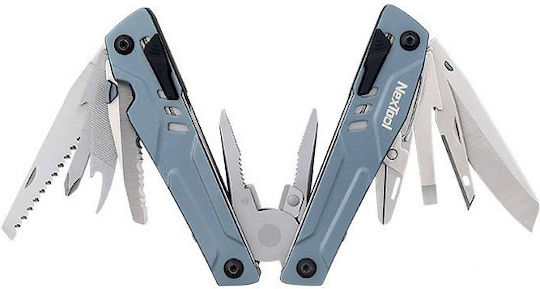 NexTool Multitool Nextool Multifunktionswerkzeug Überleben Blau in Hülle