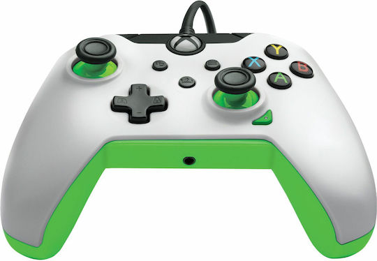 PDP 049-012-WG Ενσύρματο Gamepad για PC / Xbox Series / Xbox One Neon White