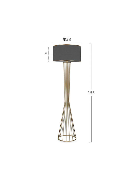 Freebox Floor Lamp H155cm. Gray