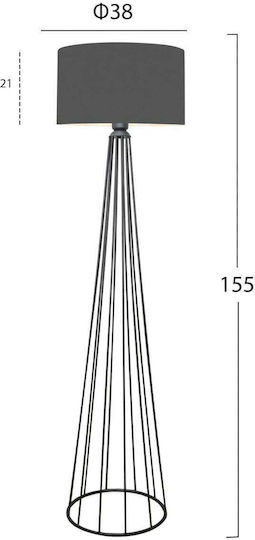 Freebox Φωτιστικό Δαπέδου Υ155εκ. Γκρι Freebox Φωτιστικό Δαπέδου Υ155εκ. Γκρι