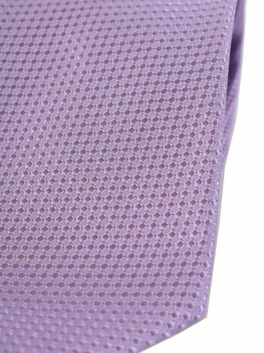 ARMANI COLLEZIONI TIE 7.5CM MICRO DESIGN VIOLET