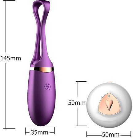 Kinksters Mini Δονητής Egg με Απομακρυσμένο Έλεγχο Ασύρματος Δονητής με Voice Control 2cm Μωβ