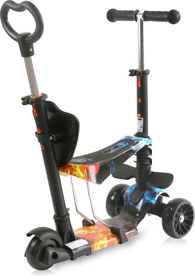 Lorelli Kids Scooter Draxter Plus 3-Wheel with Seat for 3+ Years Black