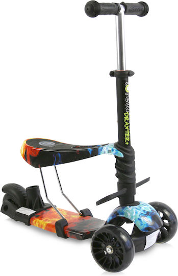 Lorelli Kids Scooter Draxter Plus 3-Wheel with Seat for 3+ Years Black