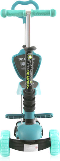 Lorelli Kids Scooter Draxter Plus 3-Wheel with Seat for 3+ Years Turquoise