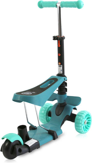 Lorelli Kids Scooter Draxter Plus 3-Wheel with Seat for 3+ Years Turquoise