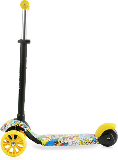 Lorelli Kinderroller Draxter Plus 3-Rad mit Sitz für 3+ Jahre Gelb