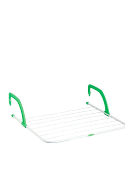 Chios Hellas 38008 Aluminum Hanging Balcony Railings White - Green with Hanging Length 10m