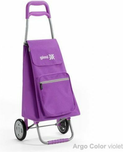 Argo Foldable Fabric Shopping Trolley Purple